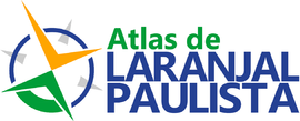Logotipo do Atlas de Laranjal Paulista 2022, com texto.
